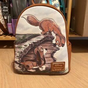 Loungefly Fox and the Hound Backpack NWT